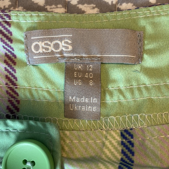 ⚡️Last Days! ASOS DESIGN 90's check kick flare trouser in shell fabric co-rd 8 - Picture 10 of 13